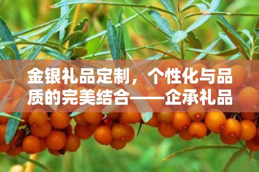 金银礼品定制，个性化与品质的完美结合——企承礼品供应链公司为您呈现